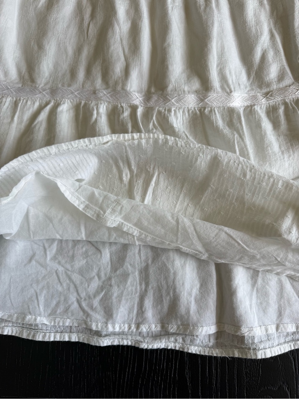 Prana Taja Organic Cotton A-Line Midi Skirt, Size XS, White Color, Beach ready! - Picture 5 of 16